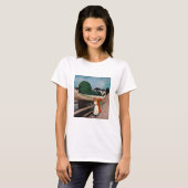 Edvard Munch - The Girls on the Bridge Tシャツ (正面フル)