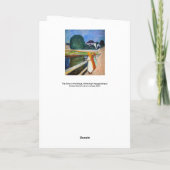 Edvard Munch - The Girls on the Bridge White Night カード (裏面)