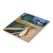 Edvard Munch - The Girls on the Bridge White Night タイル (側面)