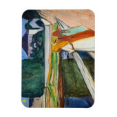 Edvard Munch - The Girls on the Bridge White Night マグネット (縦)