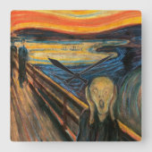 Edvard Munch , “ The Scream ” スクエア壁時計 (正面)