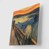 Edvard Munch , “ The Scream ” スクエア壁時計 (傾斜)