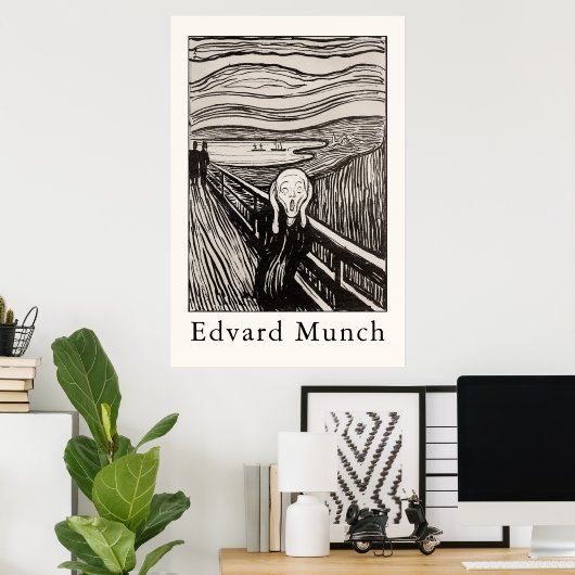 Edvard Munch – The Scream (1895) ポスター (ホームオフィス)