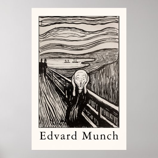 Edvard Munch – The Scream (1895) ポスター (正面)