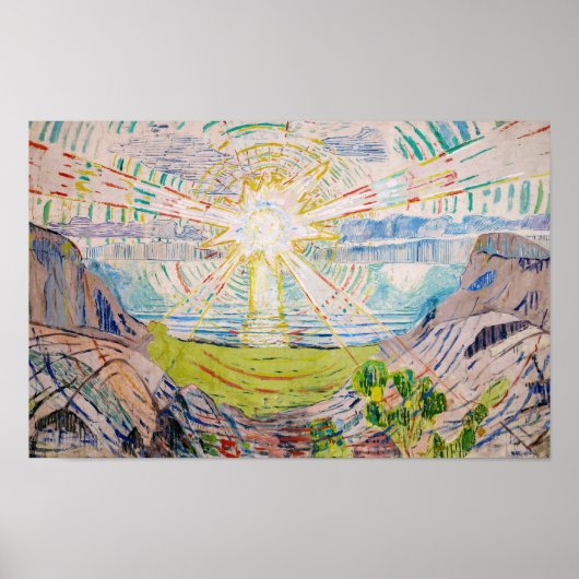 Edvard Munch - The Sun 1910 ポスター (正面)