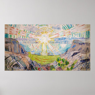 Edvard Munch - The Sun 1910 ポスター