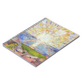 Edvard Munch - The Sun 1911磁気カード ノートブック (左側)