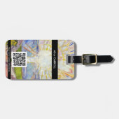 Edvard Munch - The Sun 1911 - QRコード ラゲッジタグ (正面横)