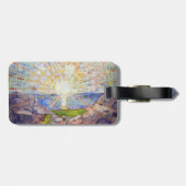 Edvard Munch - The Sun 1911 - QRコード ラゲッジタグ (裏面横)