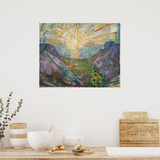 Edvard Munch - The Sun, 1916 ポスター (キッチン)