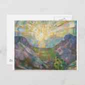 Edvard Munch - The Sun, 1916 ポストカード (正面/裏面)