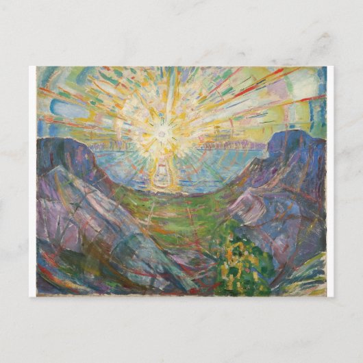 Edvard Munch - The Sun, 1916 ポストカード (正面)