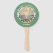 Edvard Munch The Sun (Solen) – サンライズパーティー項目 ハンドファン (裏面)