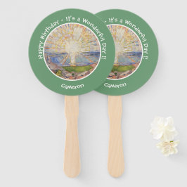 Edvard Munch The Sun (Solen) – サンライズパーティー項目 ハンドファン