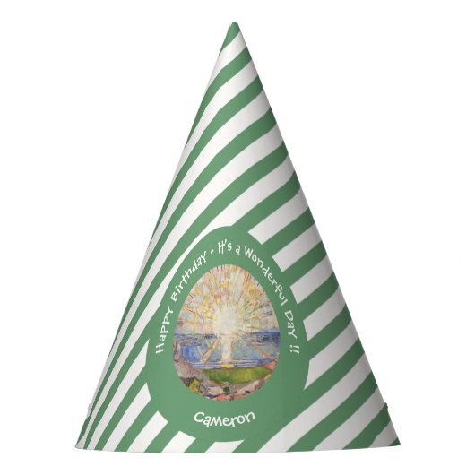 Edvard Munch The Sun (Solen) – サンライズパーティー項目 パーティーハット (正面)