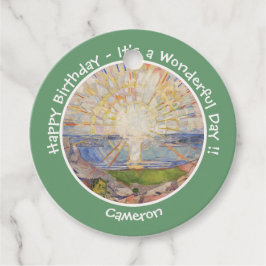 Edvard Munch The Sun (Solen) – サンライズパーティー項目 フェイバータグ