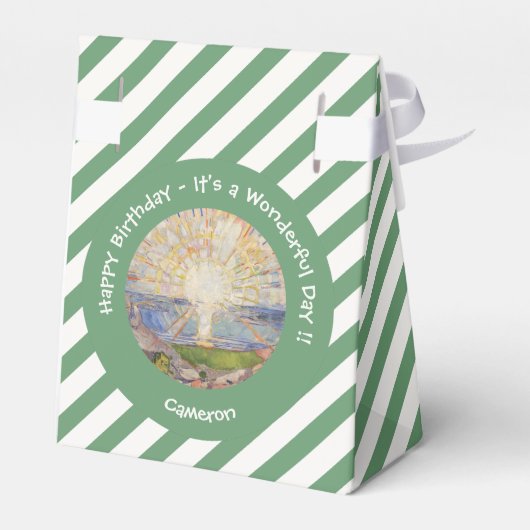 Edvard Munch The Sun (Solen) – サンライズパーティー項目 フェイバーボックス (裏面サイド)