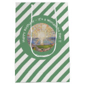 Edvard Munch The Sun (Solen) – サンライズパーティー項目 ミディアムペーパーバッグ (裏面)