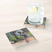 Edvard Munch - The Thinker by Rodin ガラスコースター (アングル)