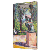 Edvard Munch - The Thinker by Rodin クリップボード (左)