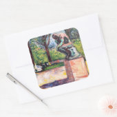 Edvard Munch - The Thinker by Rodin スクエアシール (封筒)