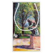 Edvard Munch - The Thinker by Rodin スモールペーパーバッグ (裏面)