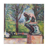 Edvard Munch - The Thinker by Rodin タイル (正面)