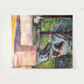 Edvard Munch - The Thinker by Rodin タペストリー (正面(横))