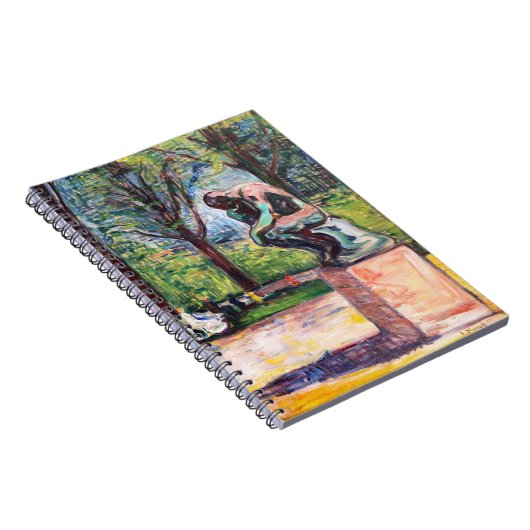 Edvard Munch - The Thinker by Rodin ノートブック (右側)