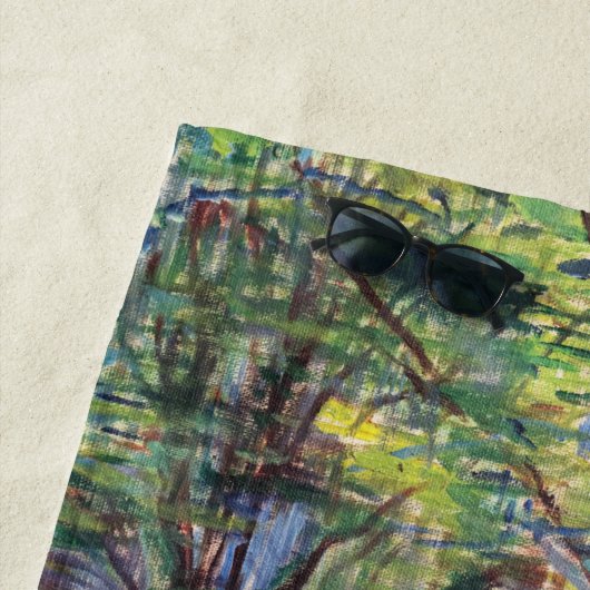 Edvard Munch - The Thinker by Rodin ビーチタオル (インサイチュ)