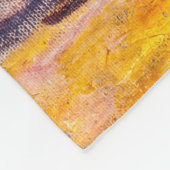 Edvard Munch - The Thinker by Rodin フリースブランケット (角)