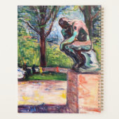 Edvard Munch - The Thinker by Rodin プランナー手帳 (裏面)