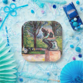 Edvard Munch - The Thinker by Rodin ペーパープレート (パーティー)