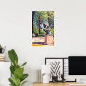 Edvard Munch - The Thinker by Rodin ポスター (ホームオフィス)