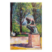 Edvard Munch - The Thinker by Rodin ポスター (正面)