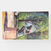 Edvard Munch - The Thinker by Rodin 横断幕 (横)