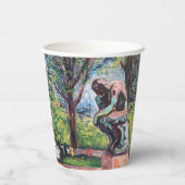 Edvard Munch - The Thinker by Rodin 紙コップ (裏面)