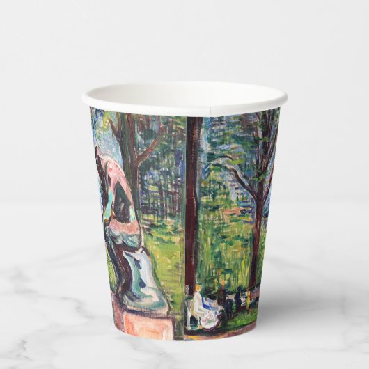 Edvard Munch - The Thinker by Rodin 紙コップ (右)