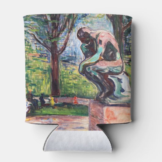 Edvard Munch - The Thinker by Rodin 缶クーラー (裏面)