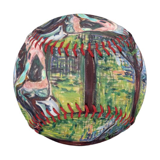 Edvard Munch - The Thinker by Rodin 野球ボール (正面)