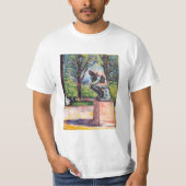 Edvard Munch - The Thinker by Rodin Tシャツ (正面)