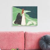 Edvard Munch - Two Women on the Shore キャンバスプリント (インサイチュ (リビング))