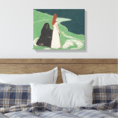 Edvard Munch - Two Women on the Shore キャンバスプリント (インサイチュ (寝室))