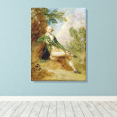 Edward Augustus, Duke of Kent, c.1787 (canvの油) キャンバスプリント (インサイチュ (ウッドフロア))