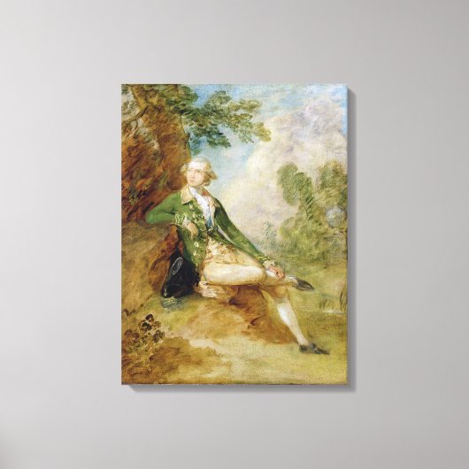 Edward Augustus, Duke of Kent, c.1787 (canvの油) キャンバスプリント (正面)