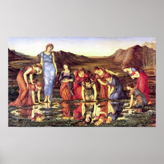 Edward Burne-Jonesヴィーナス鏡ポスター ポスター (正面)