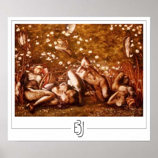 Edward Burne-Jones Zeding Art Poster #18 ポスター (正面)