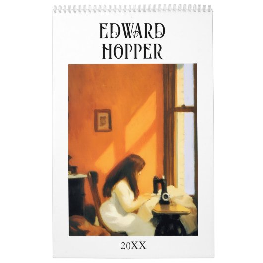 Edward Hopper Artistic Aesthetic Wall Calendar カレンダー (カバー)