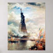 Edward Moran | Unveiling The Statue of Liberty ポスター (正面)