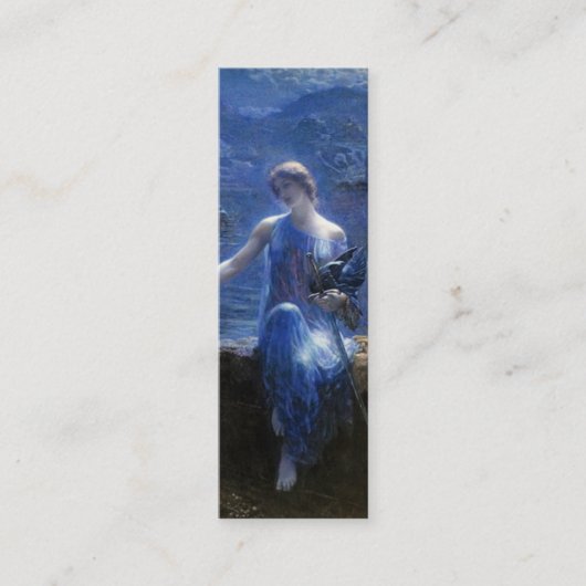 Edward Robert Hughesによるヴァルキリーの追悼式ブックマーク スキニー名刺 (正面)